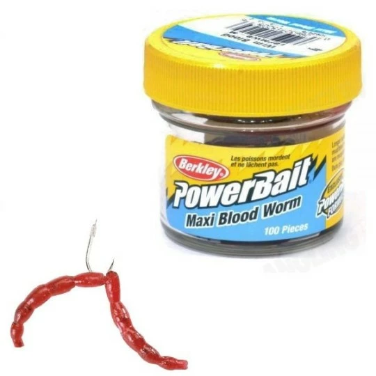 Aas en Voer Verkoop -Aas en Voer Verkoop berkley powerbait maxi blood worms rood 1092475 imitatie aas 1