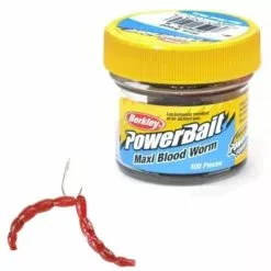 BERKLEY Powerbait Maxi Blood Worms Rood