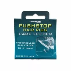 Drennan Onderlijnen Pushstop Hair Rigs Carp Feeder 30cm