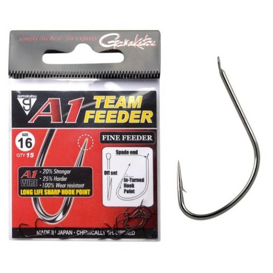 GAMAKATSU A1 Team Feeder Haak 12 - 0.16mm - 100cm 1 GAMAKATSU A1 Team Feeder Haak 12 - 0.16mm - 100cm