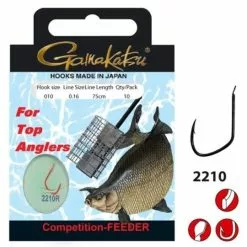 GAMAKATSU Competition Feeder Haak 14 - 0.14mm - 75cm