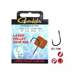 GAMAKATSU Lasso Pellet Hair Rig Haak 14 - 0.16mm - 20cm