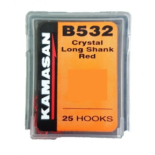 DE HENGELSHOP KAMASAN B532 Crystal Long Shank Red 1 DE HENGELSHOP KAMASAN B532 Crystal Long Shank Red