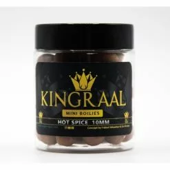 KINGRAAL Mini Boilies Hot Spice 10mm 50gr -Aas en Voer Verkoop kingraal mini boilies hot spice 10mm 50gr km56 hookbaits 2
