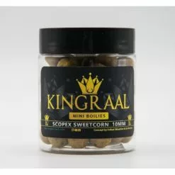 KINGRAAL Mini Boilies Scopex Sweetcorn 10mm 50gr -Aas en Voer Verkoop kingraal mini boilies scopex sweetcorn 10mm 50gr km54 hookbaits 2