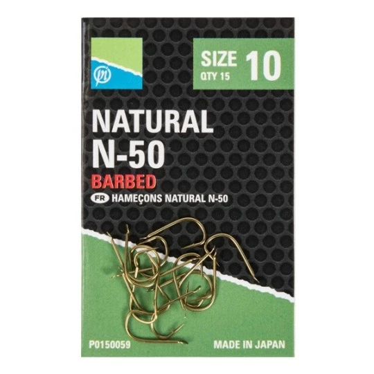 PRESTON INNOVATIONS PRESTON Natural N-50 / Barbed 1 PRESTON INNOVATIONS PRESTON Natural N-50 / Barbed