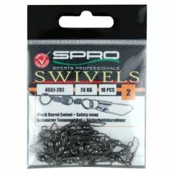SPRO Barrel Swivel With Safety Snap